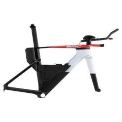 BMC SPEEDMACHINE 01 - Carbon Triathlon Frameset - 2026 - cool white / neon red