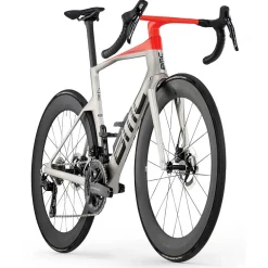 BMC TEAMMACHINE R 01 TWO - Carbon Racefiets - 2026 - arctic silver / neon red