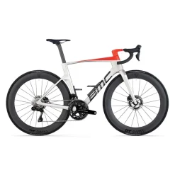 BMC TEAMMACHINE R 01 TWO - Carbon Racefiets - 2026 - arctic silver / neon red