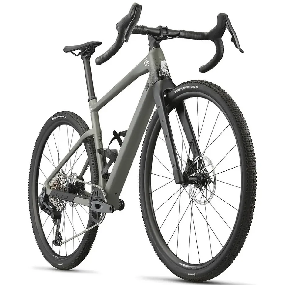 Gravelbikes Bikepacking < BMC UR ONE - Carbon Grave Bike - 2027 - age green