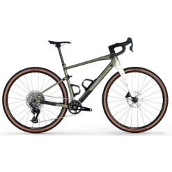 Gravelbikes Bikepacking < BMC UR 01 TWO - Carbon Gravebike - 2026 - etaic green / pear white