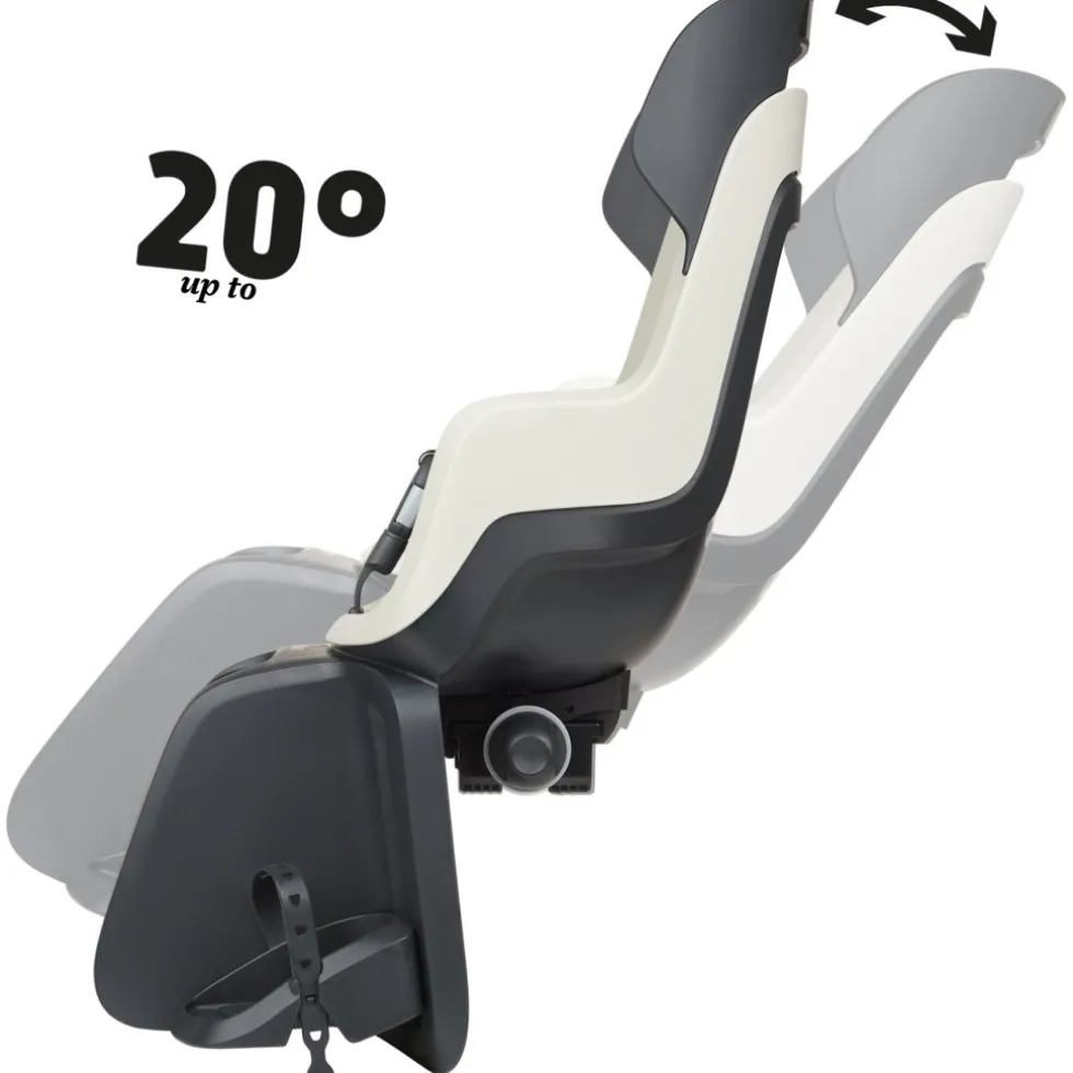 Bobike GO Fietsstoeltje voor Kinderen met Ligpositie - Bagagedrager-Bevestiging - Vanilla Cup Cake