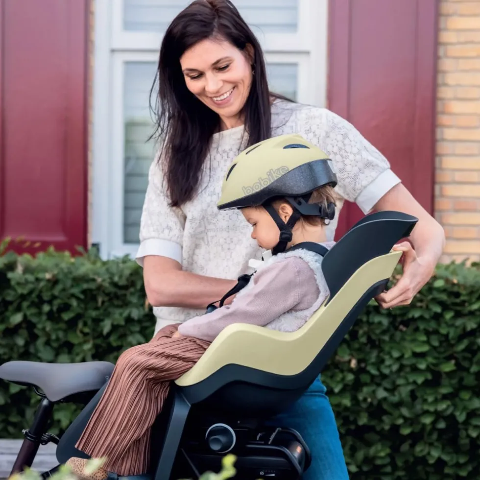 Bobike GO Fietsstoeltje voor Kinderen met Ligpositie - Bagagedrager-Bevestiging - Vanilla Cup Cake