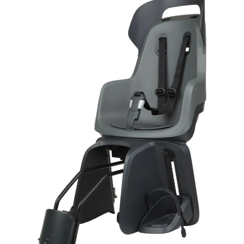 Kinderzitjes < Bobike GO 1P Fiets-Kinderzitje met Ligpositie - Montage Frame - Macaron Grey