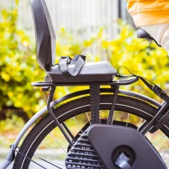 Kinderzitjes < Bobike ONE Junior Fietsstoeltje voor Kinderen - Black/Dark Brown