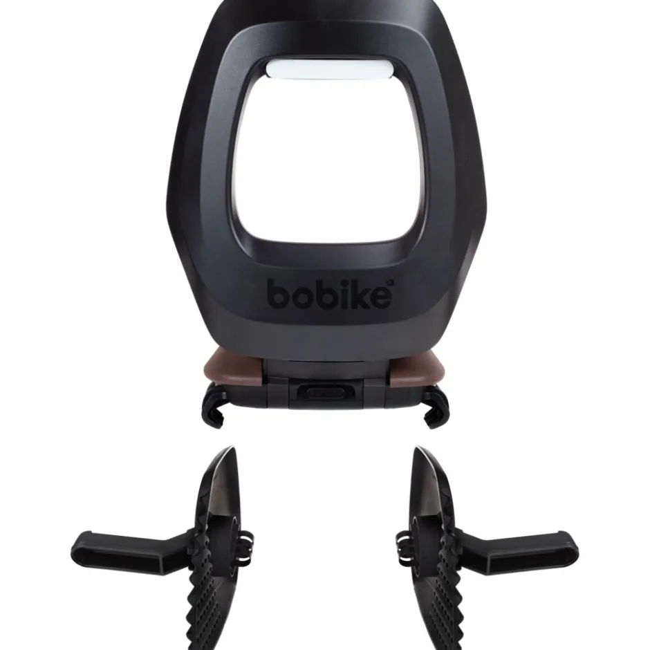 Kinderzitjes < Bobike ONE Junior Fietsstoeltje voor Kinderen - Black/Dark Grey