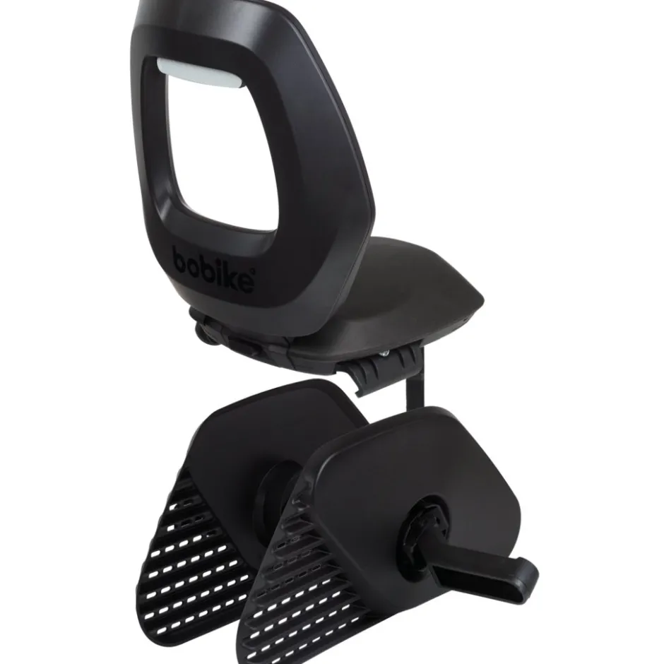 Kinderzitjes < Bobike ONE Junior Fietsstoeltje voor Kinderen - Black/Dark Grey