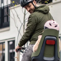 Kinderzitjes < Bobike ONE maxi Fietsstoeltje voor Kinderen - Bagagedrager-Bevestiging - Olive Green