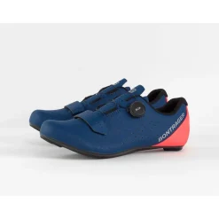Bontrager Circuit Racefietsschoenen - nautical navy / radioactive coral
