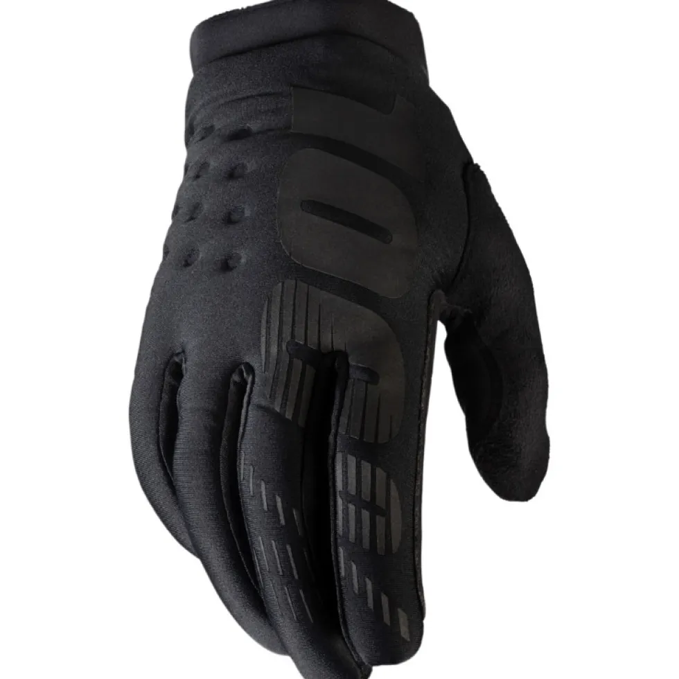100% Brisker Cold Weather Softshell Handschoenen Dames - zwart