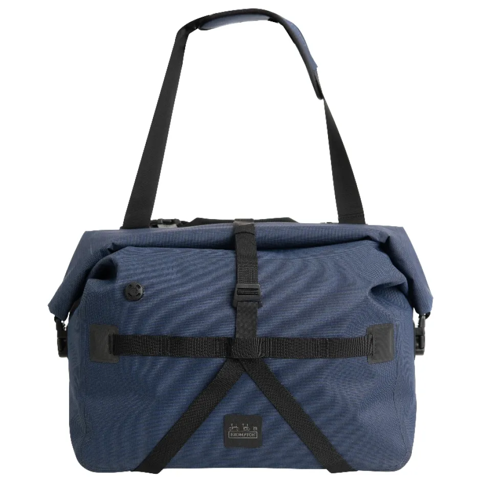 Stuurtassen < Brompton Borough Waterproof Roll Top Bike Bag - 25L - navy