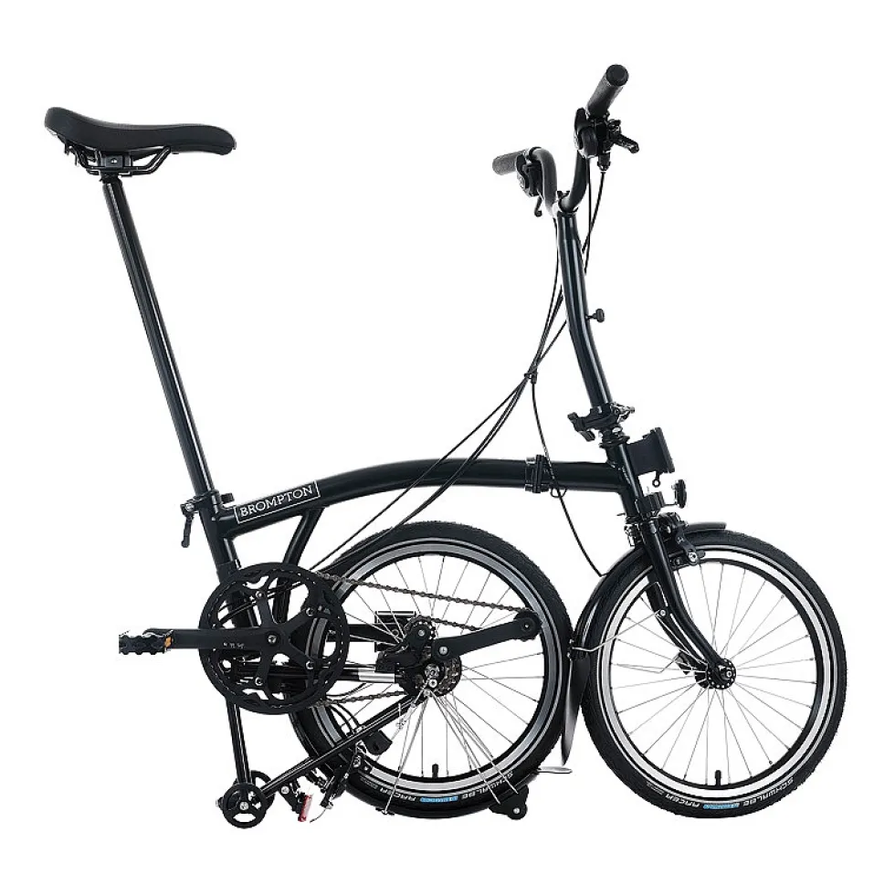 Brompton C Line Advanced - 12-Speed - Mid Bar - Extended Seatpost - Rear Rack & Dynamo - 16" Vouwfiets - 2026 - black matt