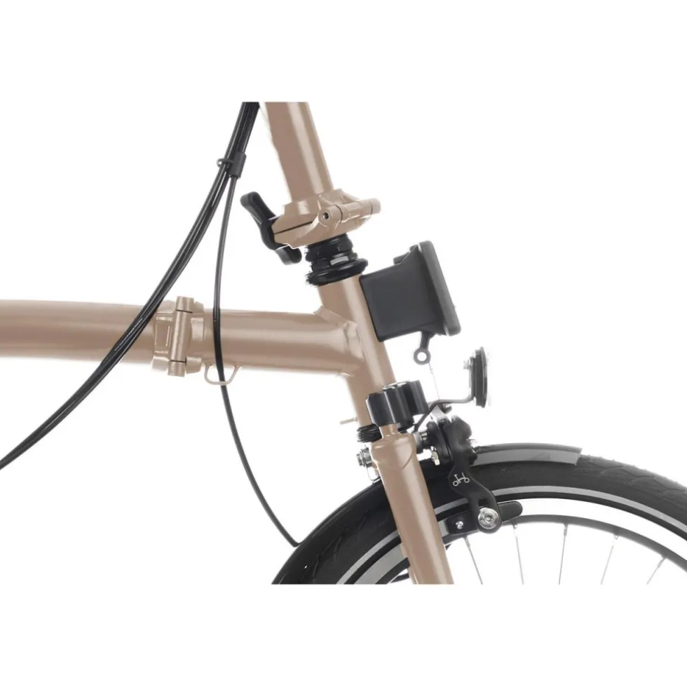 Brompton C Line - 4-Speed - Mid Bar - Extended Seatpost - Rear Rack & Dynamo - 16" Vouwfiets - 2026 - dune sand