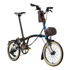 Vouwfietsen < Brompton C Line - 50th Anniversary - 12-Speed - Mid Bar - Extended Seatpost - 16" Vouwfiets - 2025 - 1975 Special Edition