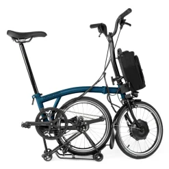 Brompton Electric C Line Explore - 12-Speed - Mid Bar - Standard Seatpost - Rear Rack - 16