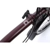 Brompton Electric C Line - 4-Speed - High Bar - Extended Seatpost - Rear Rack - 16" Elektrische Vouwfiets - 2026 - red plum