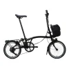 Brompton Electric C Line - 4-Speed - High Bar - Extended Seatpost - Rear Rack - 16" Elektrische Vouwfiets - 2026 - matt black