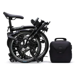 Brompton Electric C Line - 4-Speed - High Bar - Extended Seatpost - Rear Rack - 16" Elektrische Vouwfiets - 2026 - matt black