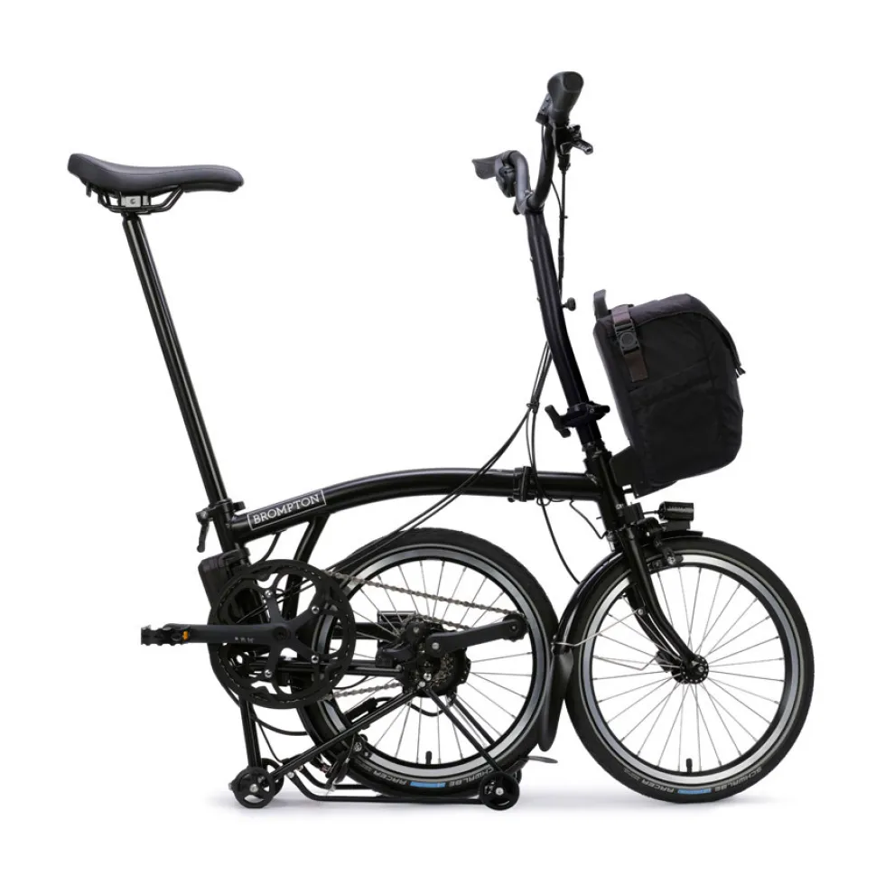 Brompton Electric C Line - 4-Speed - High Bar - Extended Seatpost - Rear Rack - 16" Elektrische Vouwfiets - 2026 - matt black