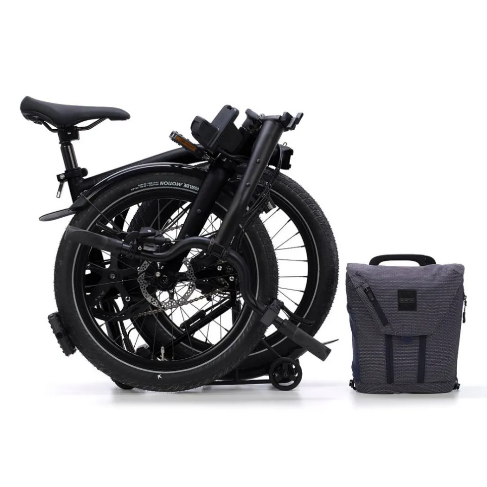 Brompton Electric G Line City+ - 4 Speed - Raised Bar - Extended Seatpost - Rear Rack - 20" Elektrische Vouwfiets - 2026 - Space Black
