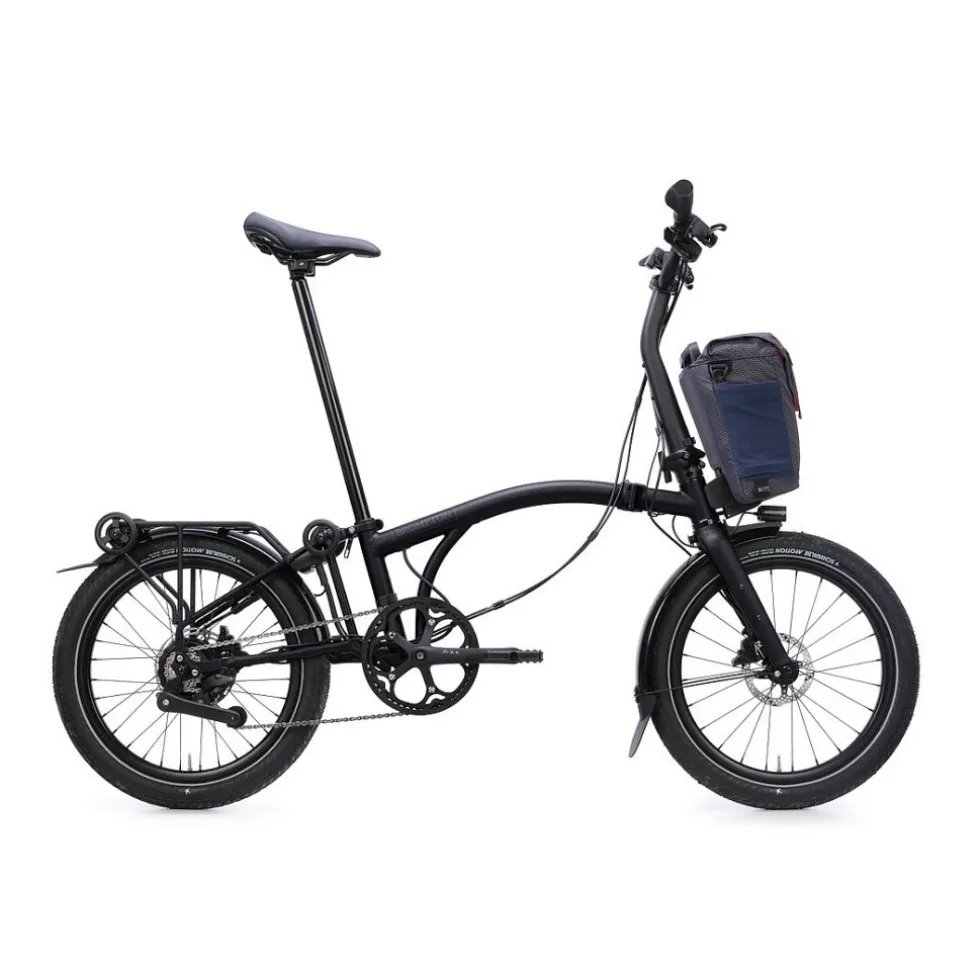 Brompton Electric G Line City+ - 4 Speed - Raised Bar - Extended Seatpost - Rear Rack - 20" Elektrische Vouwfiets - 2026 - Space Black