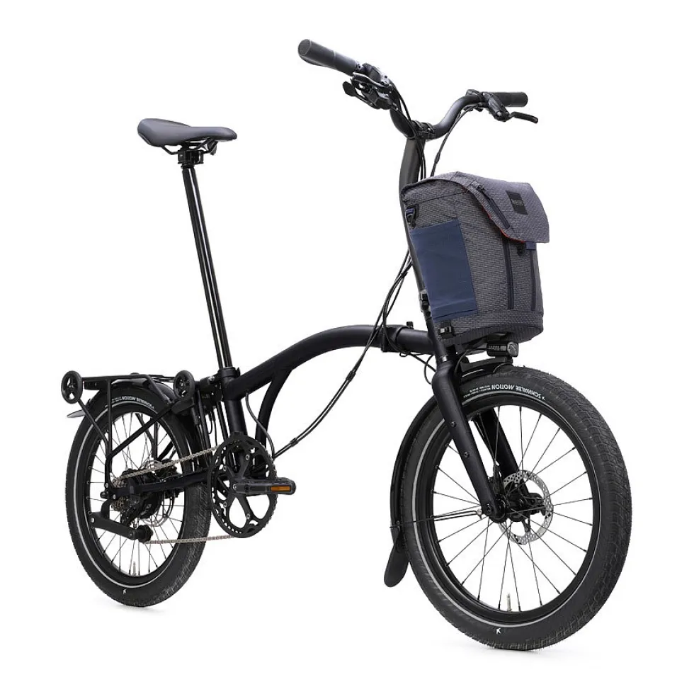 Brompton Electric G Line City+ - 4 Speed - Raised Bar - Extended Seatpost - Rear Rack - 20" Elektrische Vouwfiets - 2026 - Space Black