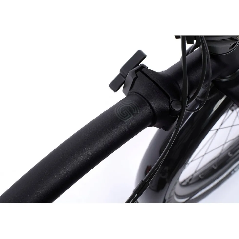 Brompton Electric G Line City+ - 4 Speed - Raised Bar - Extended Seatpost - Rear Rack - 20" Elektrische Vouwfiets - 2026 - Space Black