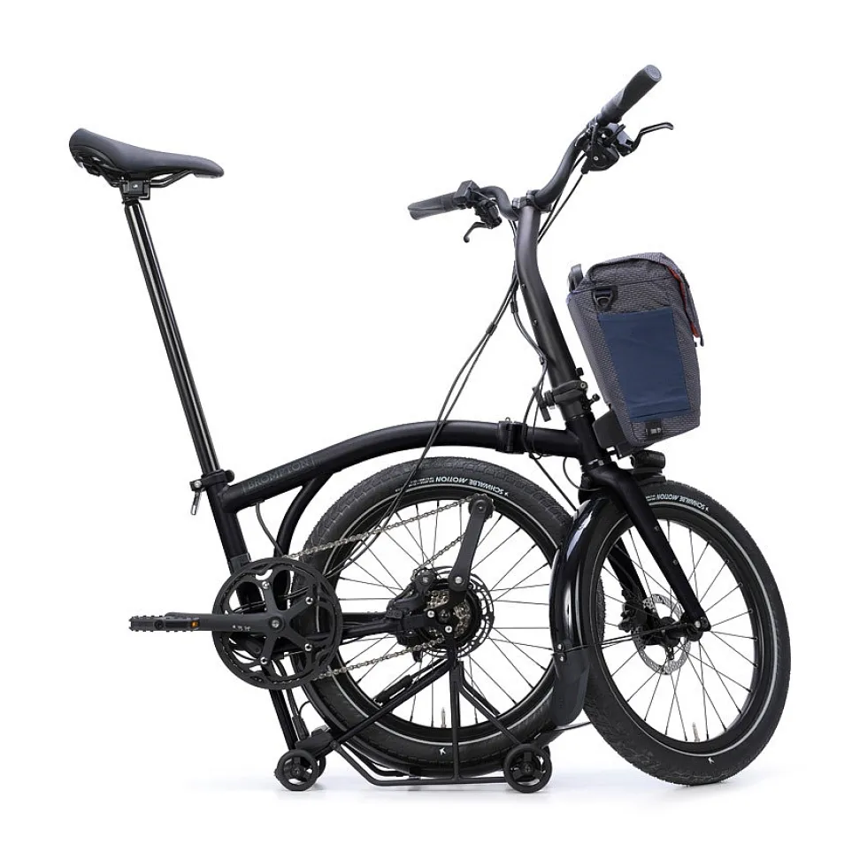Brompton Electric G Line City+ - 4 Speed - Raised Bar - Extended Seatpost - Rear Rack - 20" Elektrische Vouwfiets - 2026 - Space Black