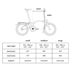 Brompton Electric G Line - 4 Speed - Small Bar - Standard Seatpost - Rear Rack - 20" Elektrische Vouwfiets - 2026 - space black