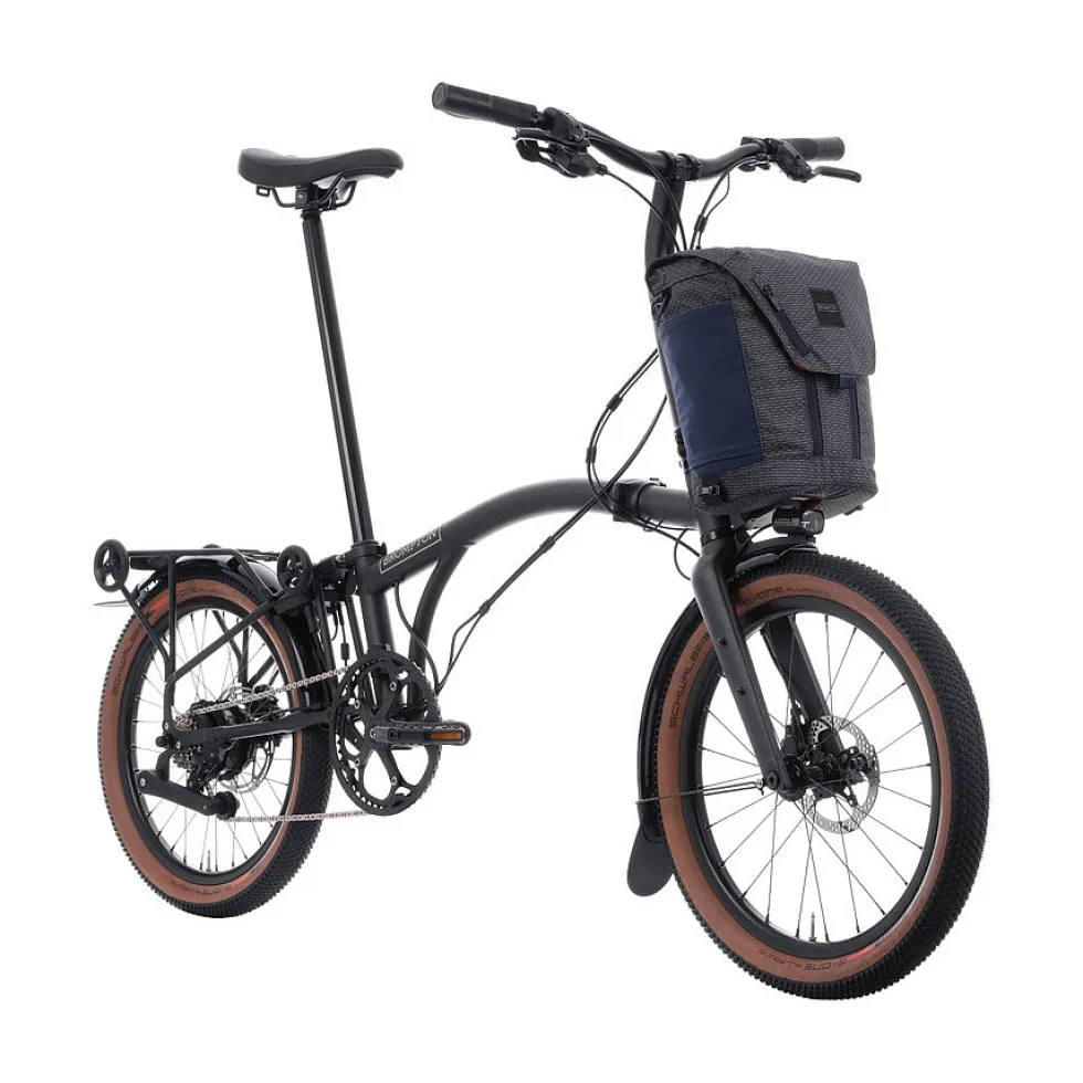 Brompton Electric G Line - 4 Speed - Small Bar - Standard Seatpost - Rear Rack - 20" Elektrische Vouwfiets - 2026 - space black