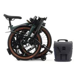 Brompton Electric G Line - 4 Speed - Medium Bar - Extended Seatpost - Rear Rack - 20" Elektrische Vouwfiets - 2026 - forest green