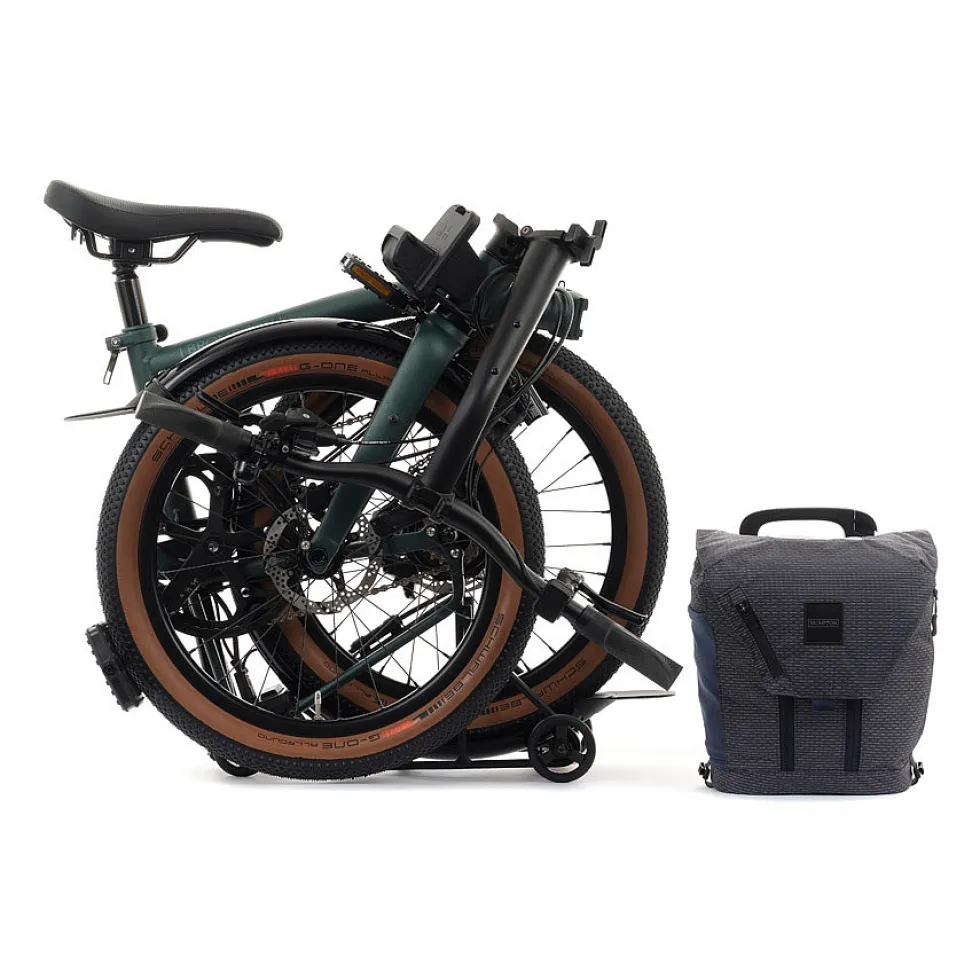 Brompton Electric G Line - 4 Speed - Large Bar - Telescopic Seatpost - Rear Rack - 20" Elektrische Vouwfiets - 2026 - forest green