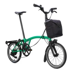 Brompton Electric P Line - 4 Speed - Mid Bar - Extended Seatpost - Rear Rack - 16