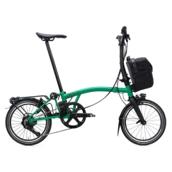 Brompton Electric P Line - 4 Speed - Mid Bar - Extended Seatpost - Rear Rack - 16