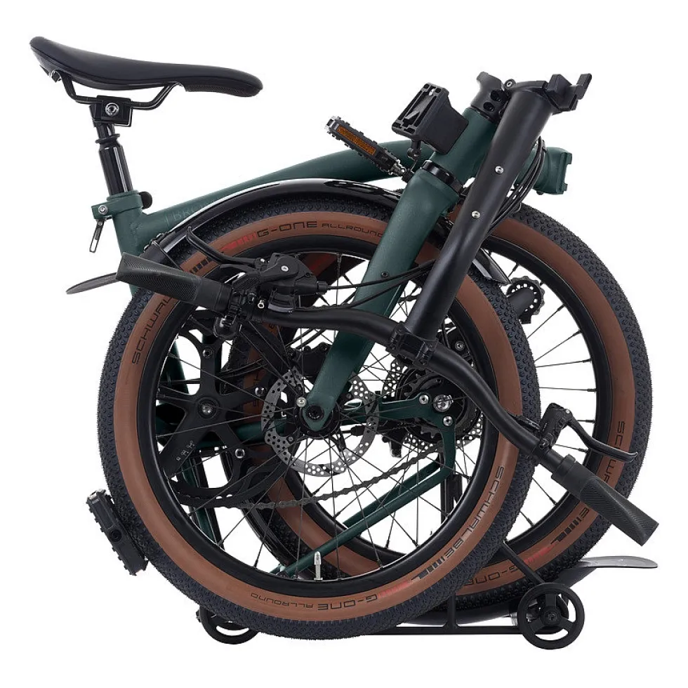 Brompton G Line - 8-Speed - Medium - Extended Seatpost - Rear Rack - 20" Vouwfiets - 2026 - Forest Green
