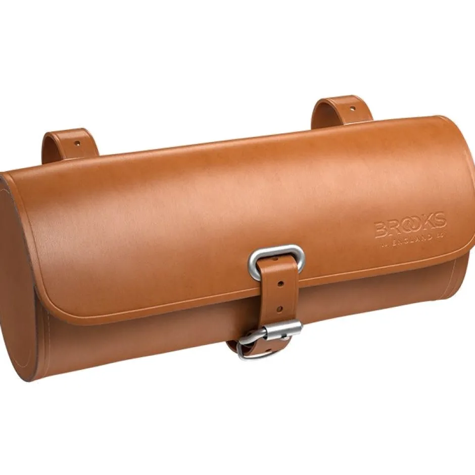 Zadeltassen < Brooks England Brooks Challenge Leren Zadeltas 0,5L - honey