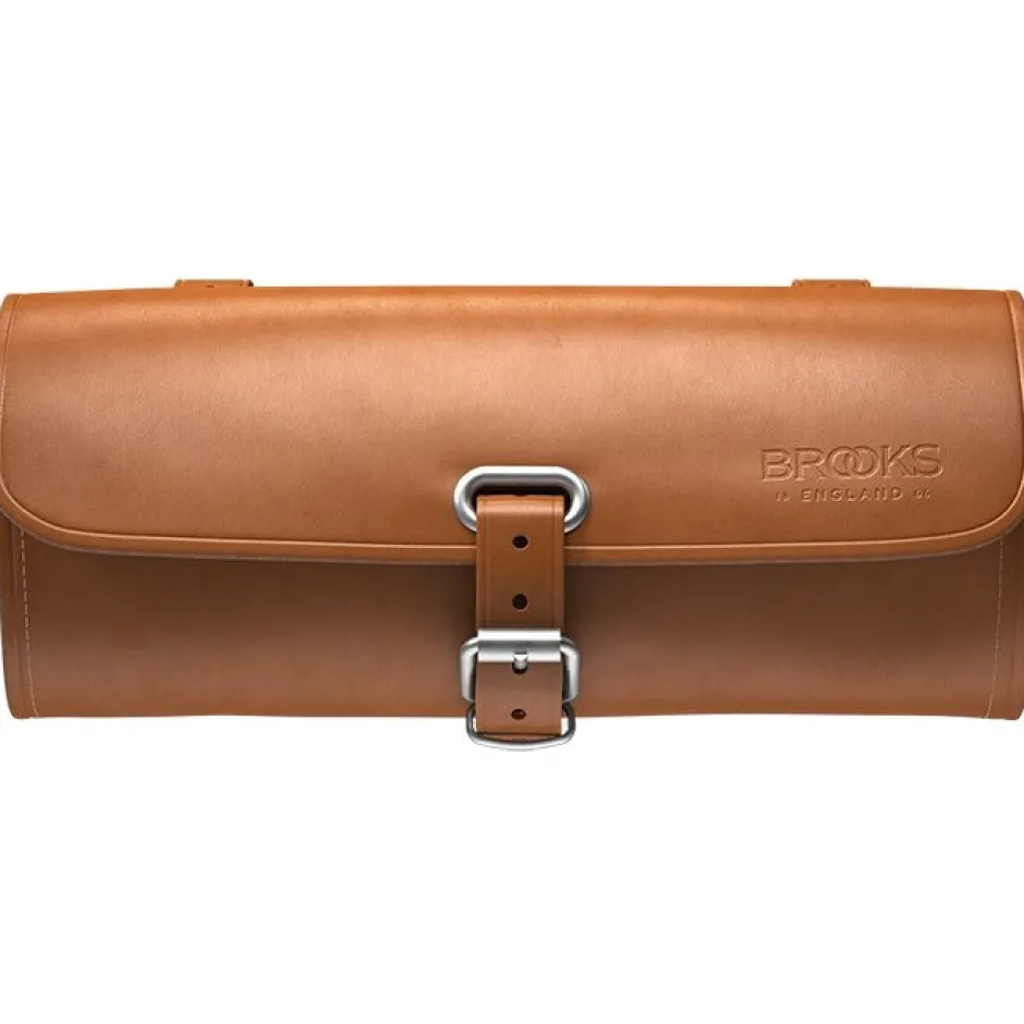Zadeltassen < Brooks England Brooks Challenge Leren Zadeltas 0,5L - honey