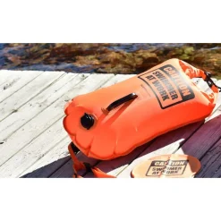 Buddyswim Boya Drybag 20lt + swim cap - pink/live love swim