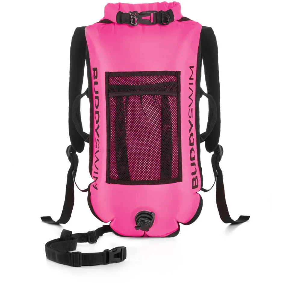 Zwemhulpmiddelen < Buddyswim Dry Bag Buoy Backpack 28lt - pink