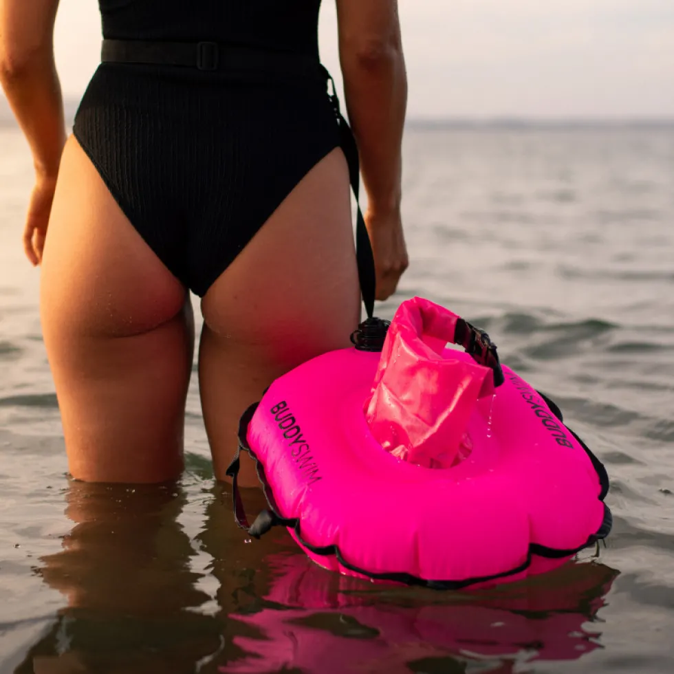 Buddyswim Hydrastation Buoy - Drijvende Boei - geel