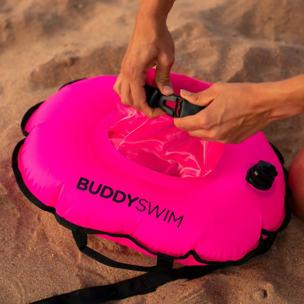 Buddyswim Hydrastation Buoy - Drijvende Boei - geel