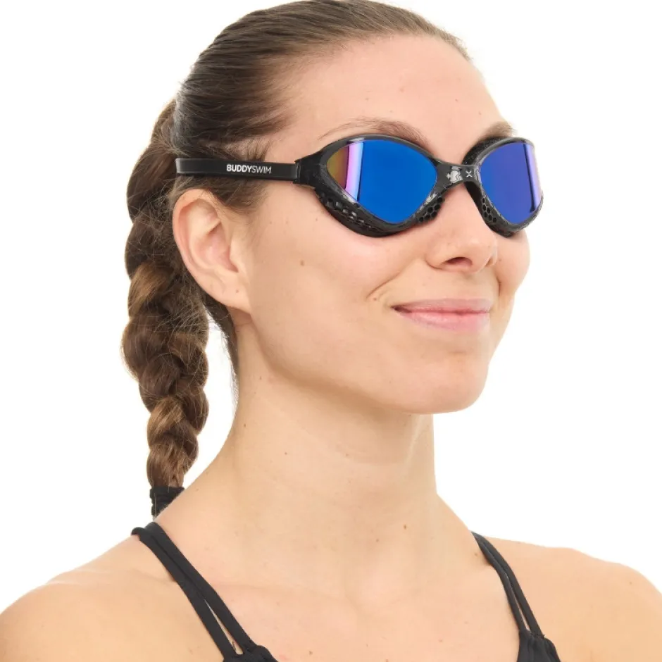 Zwembrillen|Zwembrillen < Buddyswim OzeanX Zwembril - black/blue mirror