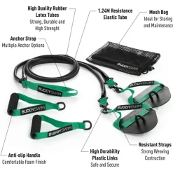 Buddyswim Super Stroke Dryland Weerstandsbanden - x-light - green