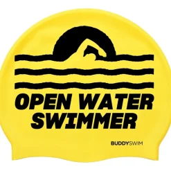 Badmutsen < Buddyswim Siliconen Badmuts - OPEN WATER SWIMMER - yellow