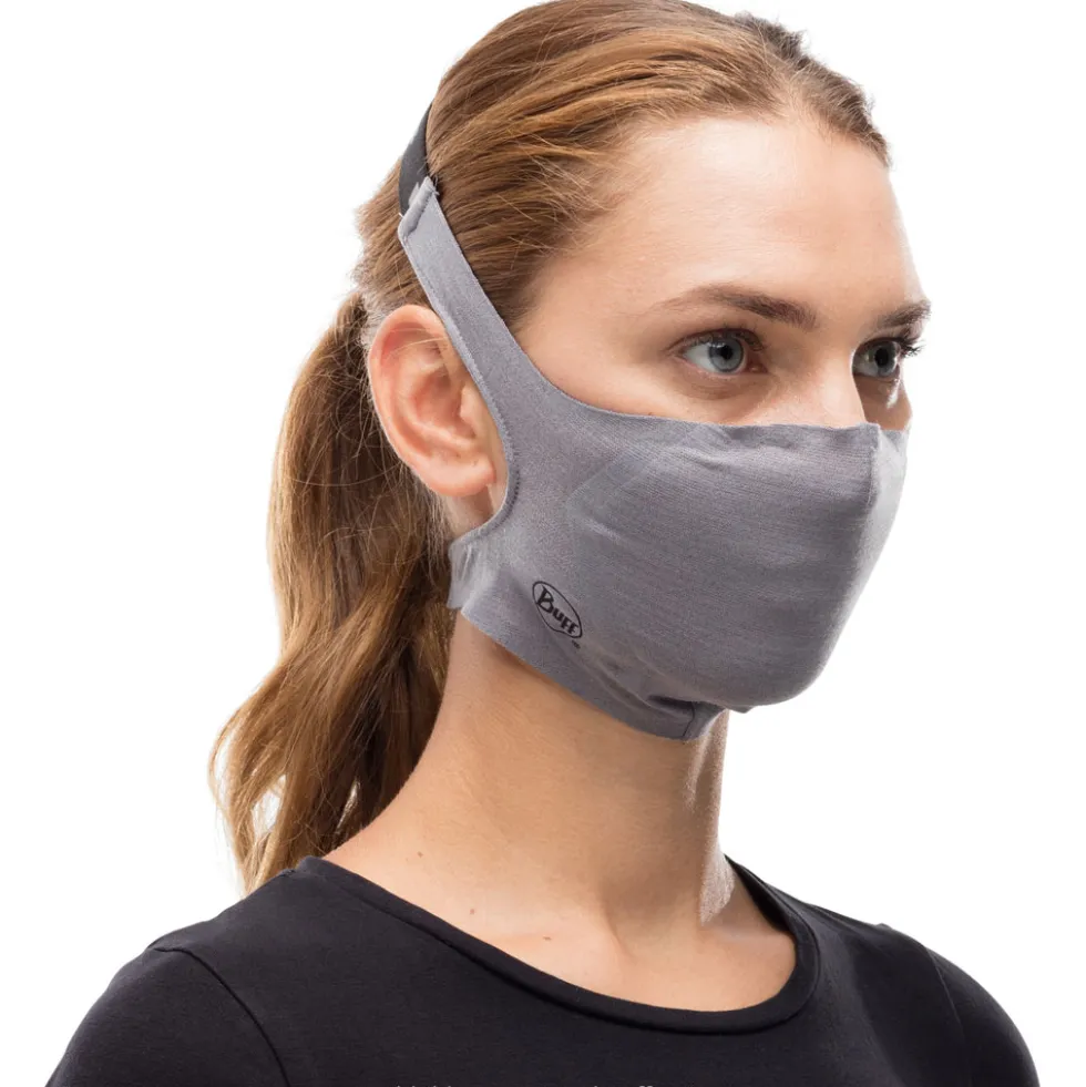 Buff® Filter Gezichtsmasker - Solid Grey Sedona