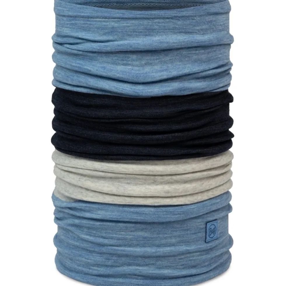 Buff® Merino Move Multifunctionele Doek - Block Lake Blue