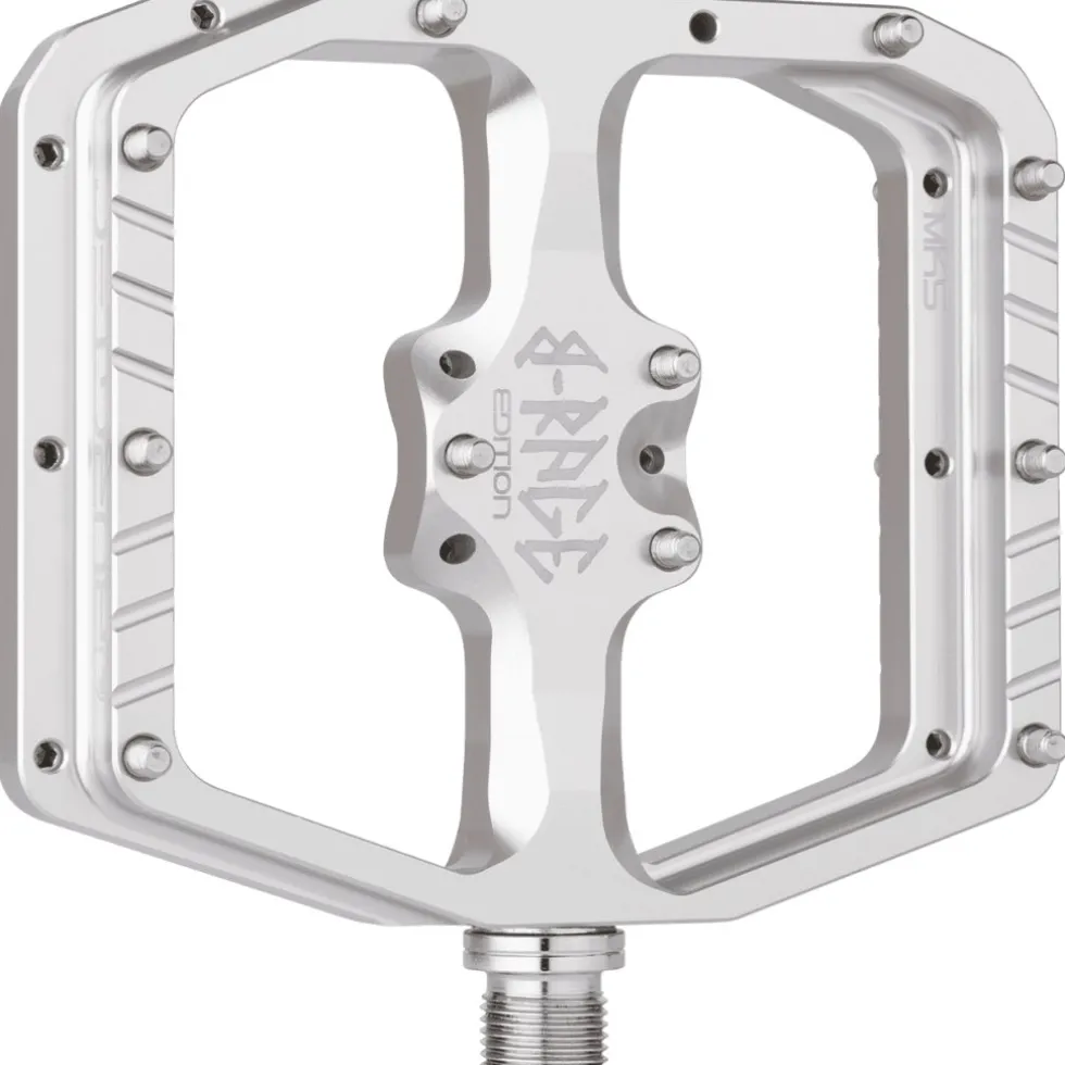Burgtec Penthouse Flat MK5 Pedalen - B-Rage Edition - Rhodium Silver