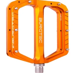 Platformpedalen < Burgtec Penthouse MK5 Flat Pedal - Steel Axle - Iron Bro orange