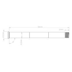 Burgtec Steekas - vooraan | 15x110mm Boost | 158mm | voor RockShox - purple rain