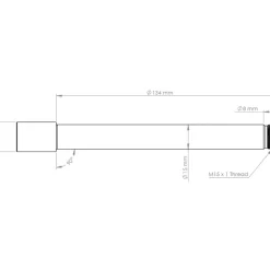 Burgtec Steekas - vooraan | 15x110mm Boost | 134mm | voor Öhlins RXF36/38 - burgtec bullion gold